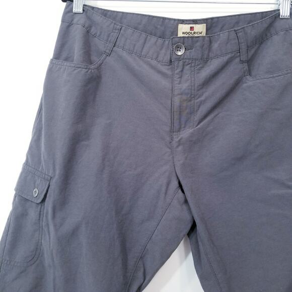 WOOLRICH Gray Capri Cargo Pants - Picture 2 of 13